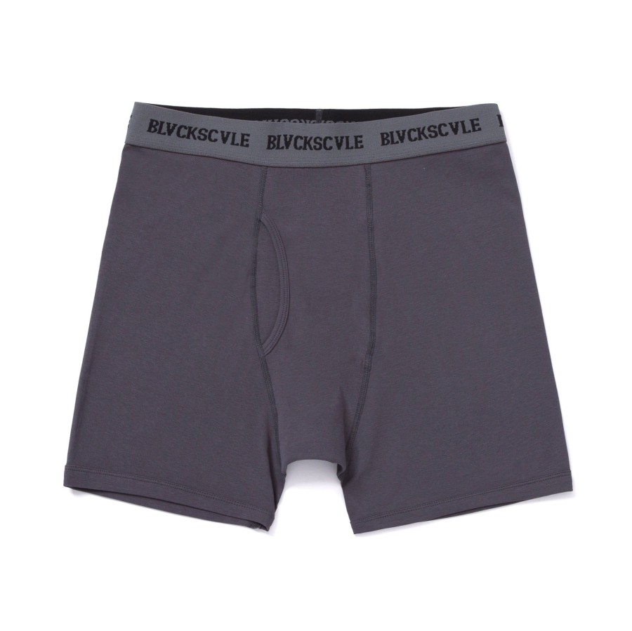 Men Black Scale Pants | Blvck Scvle Boxer Briefs (2 Pack) Gunmetal