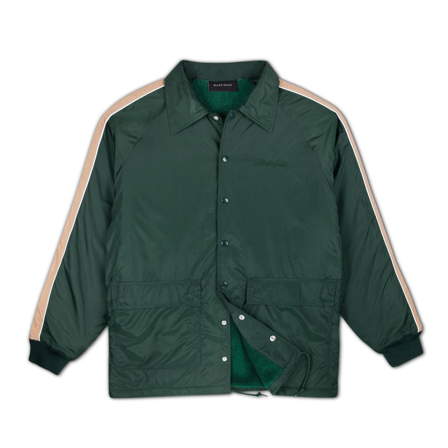 Men Black Scale Jackets | Watson Coaches Jacket Green