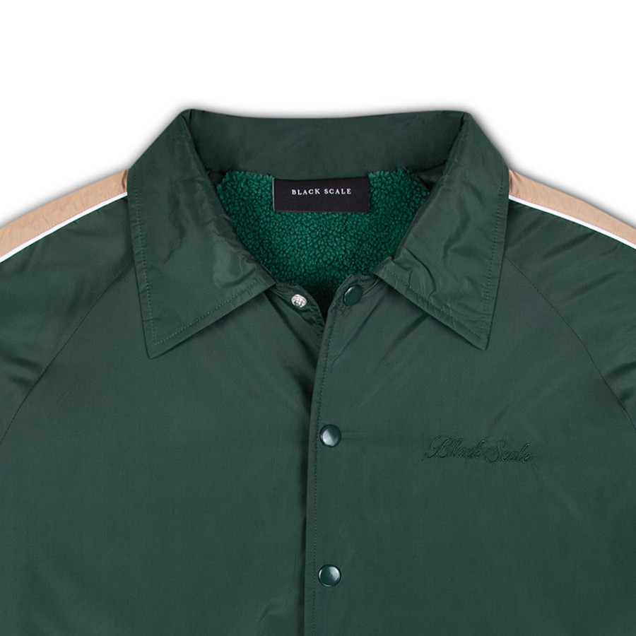 Men Black Scale Jackets | Watson Coaches Jacket Green