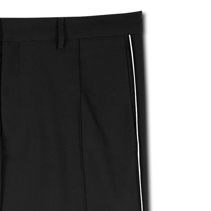 Men Black Scale Pants | Bs Flared Pant Black