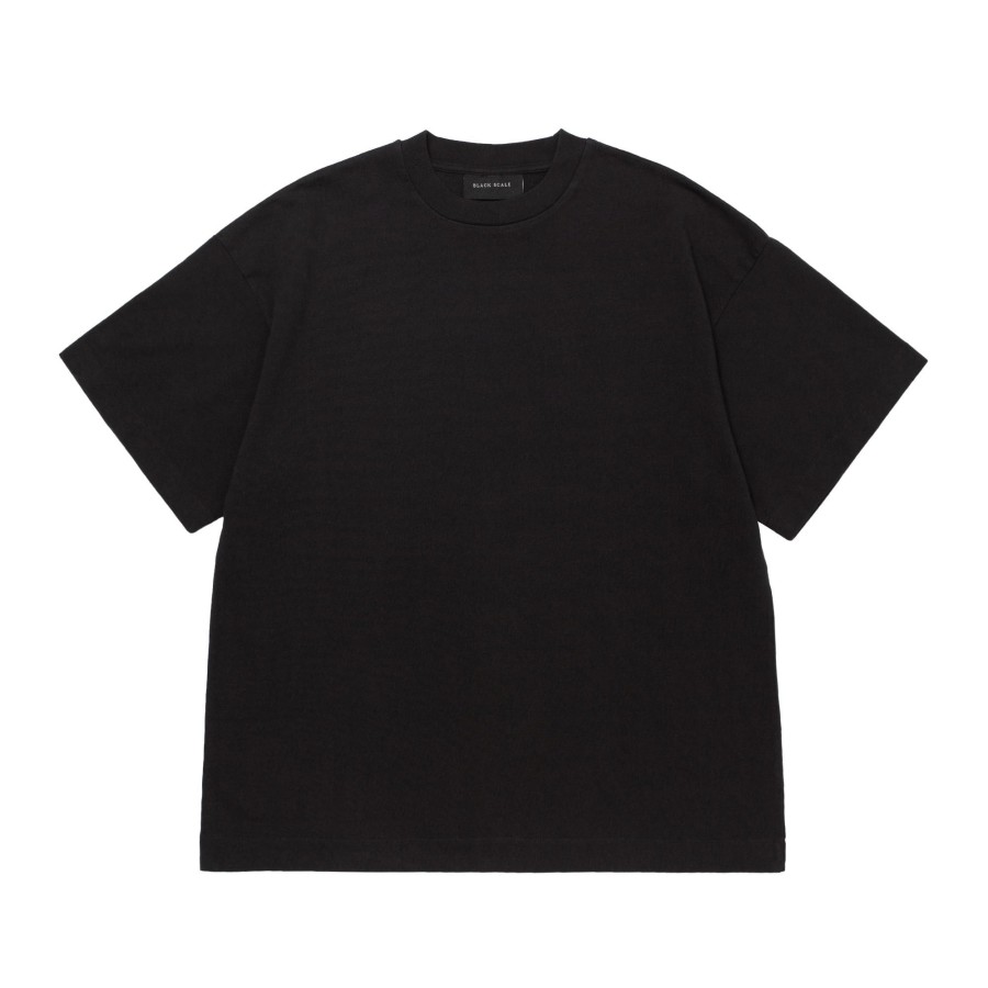 Men Black Scale T-Shirts | Oversize C/S S/S Tee Black