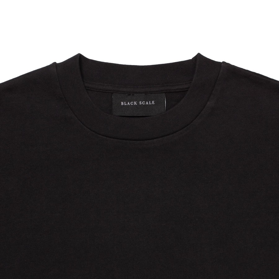 Men Black Scale T-Shirts | Oversize C/S S/S Tee Black