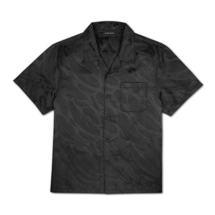 Men Black Scale Shirts & Tops | Lake Como Shirt Black