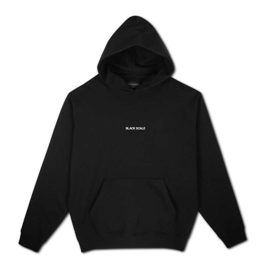 Men Black Scale Sweatshirts | Saints Hooded Sweatshirt Black