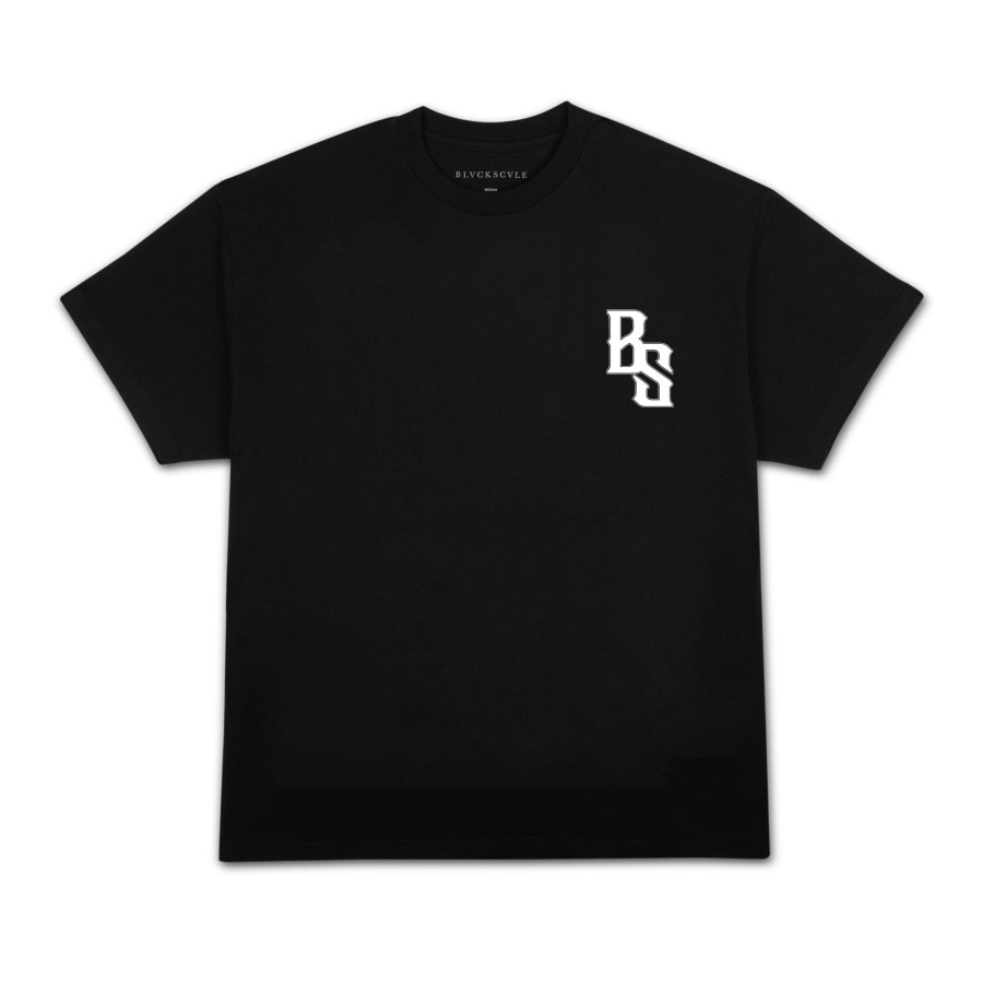 Men Black Scale T-Shirts | Shadow World C/S S/S Tee Black