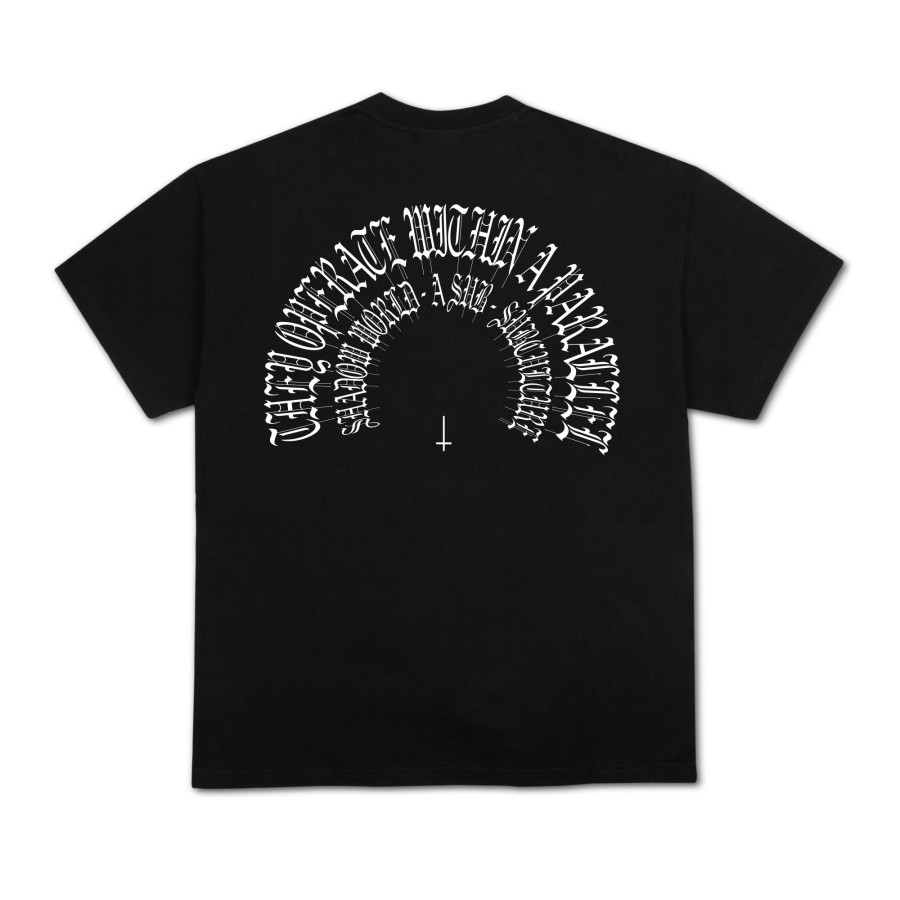 Men Black Scale T-Shirts | Shadow World C/S S/S Tee Black