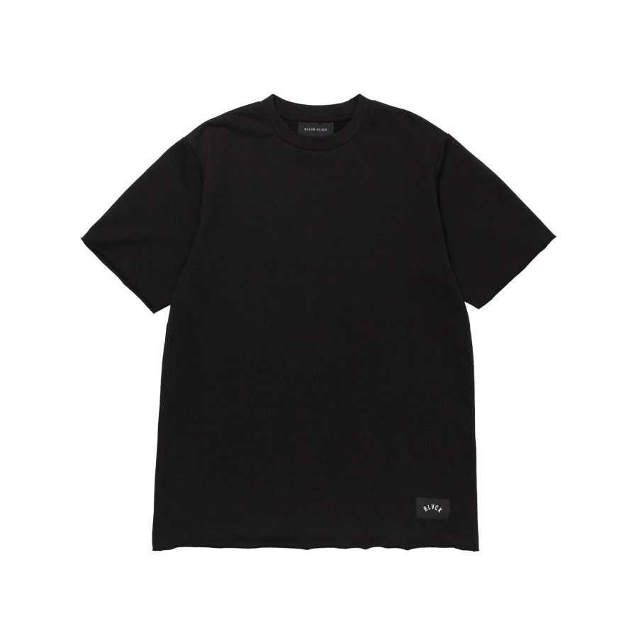 Men Black Scale T-Shirts | Raw Heavyweight S/S Tee Black