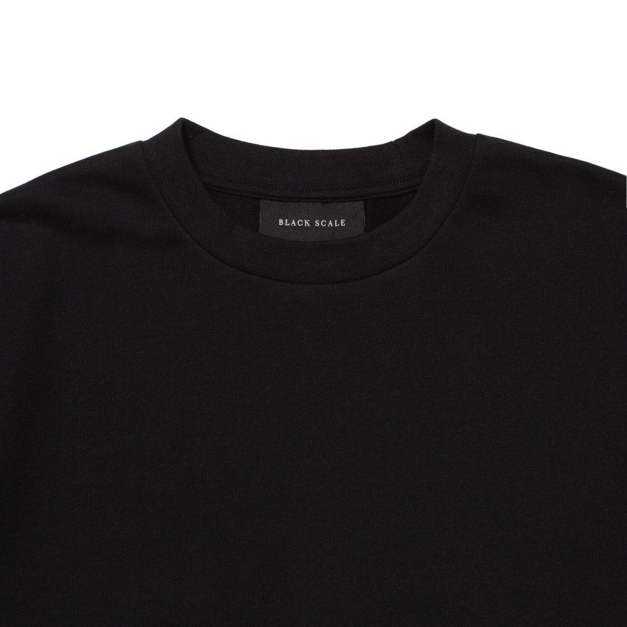 Men Black Scale T-Shirts | Raw Heavyweight S/S Tee Black