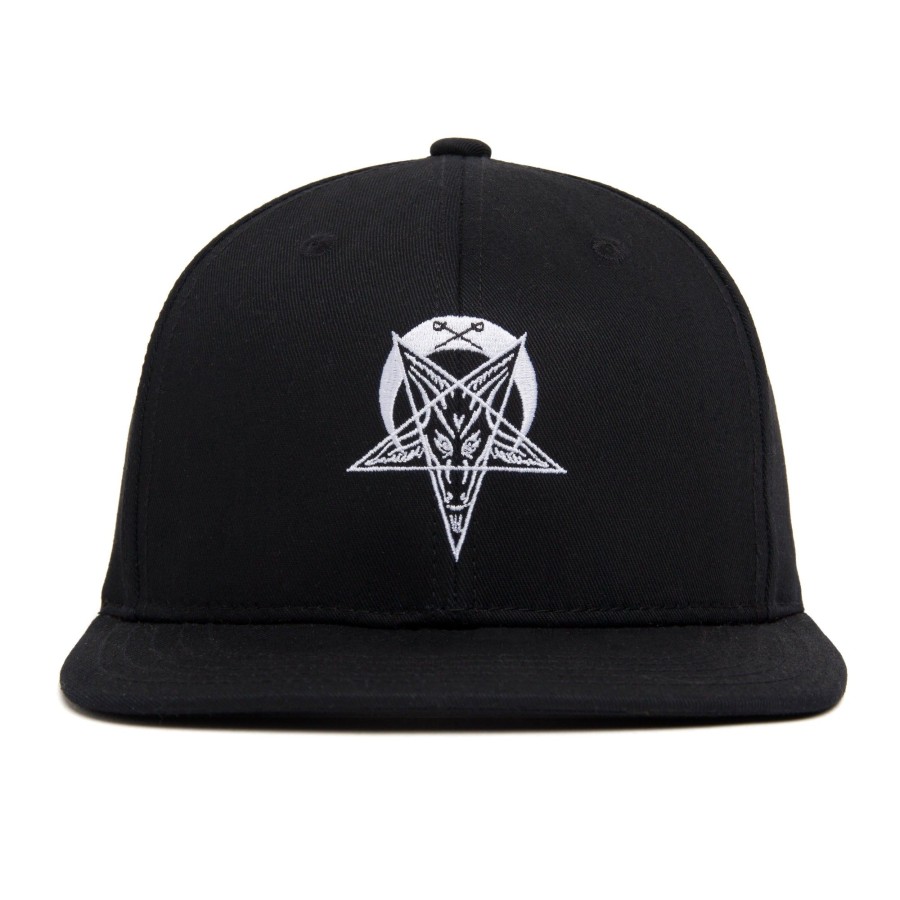 Men Black Scale Hats | Penta 6-Panel Black