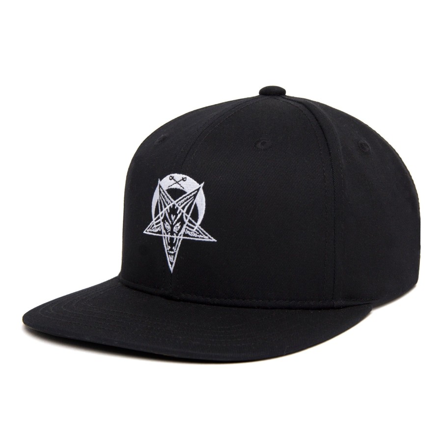 Men Black Scale Hats | Penta 6-Panel Black