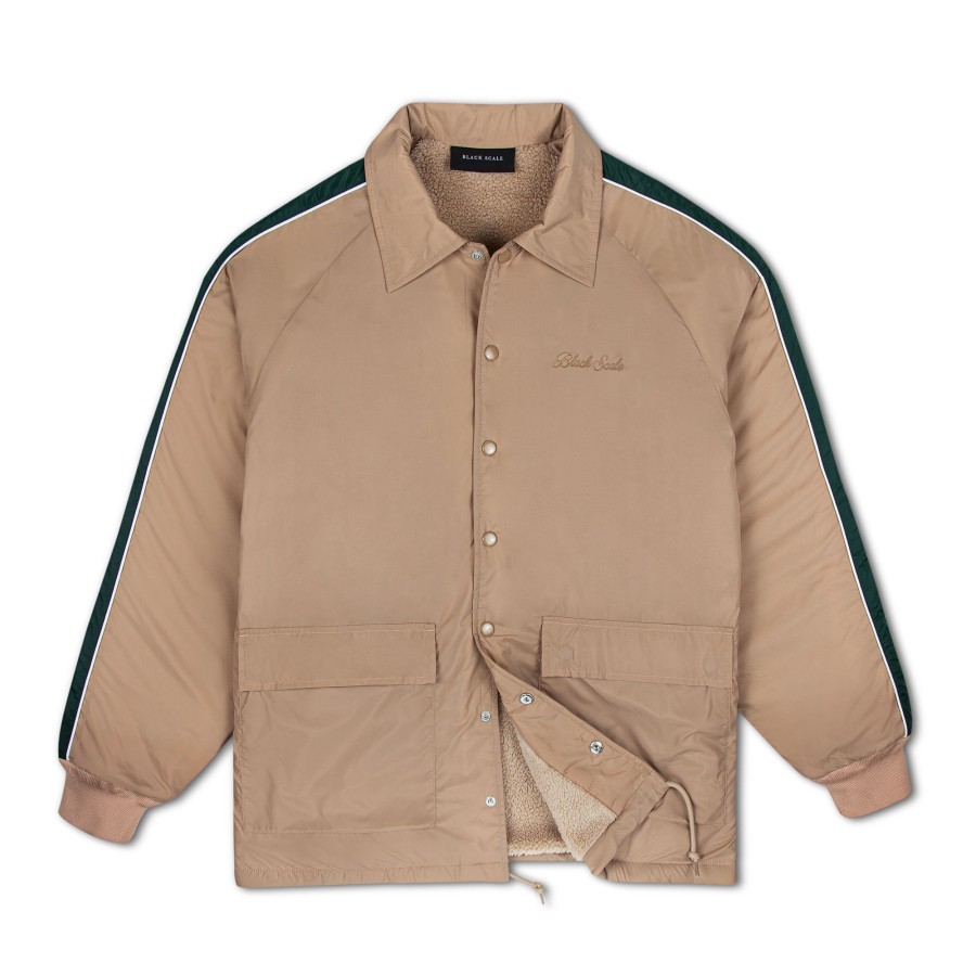 Men Black Scale Jackets | Watson Coaches Jacket Khaki