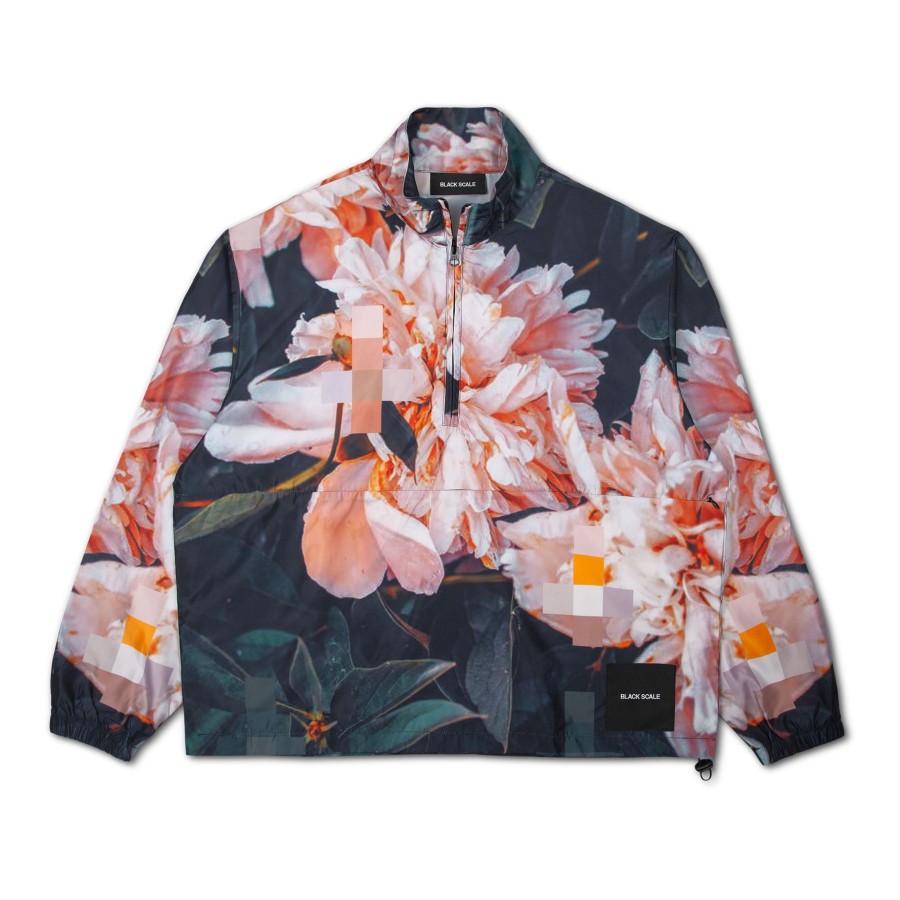 Men Black Scale Jackets | Digi Floral Anorak