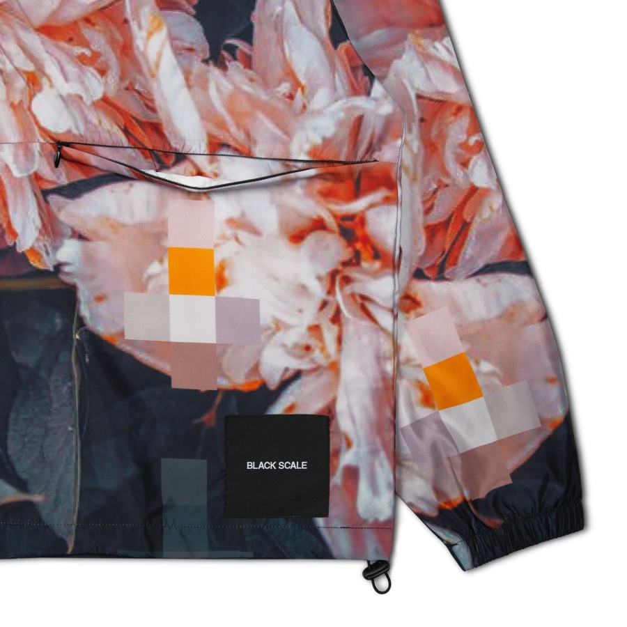 Men Black Scale Jackets | Digi Floral Anorak