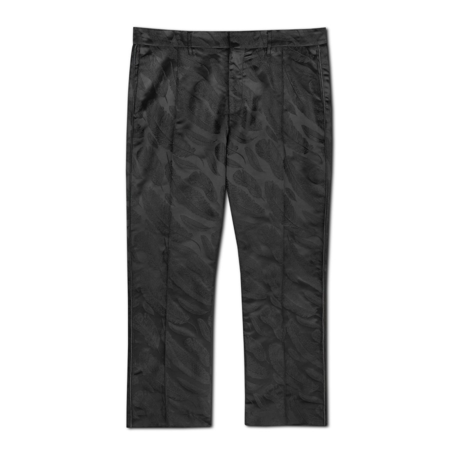 Men Black Scale Pants | Lake Como Flared Pant Black