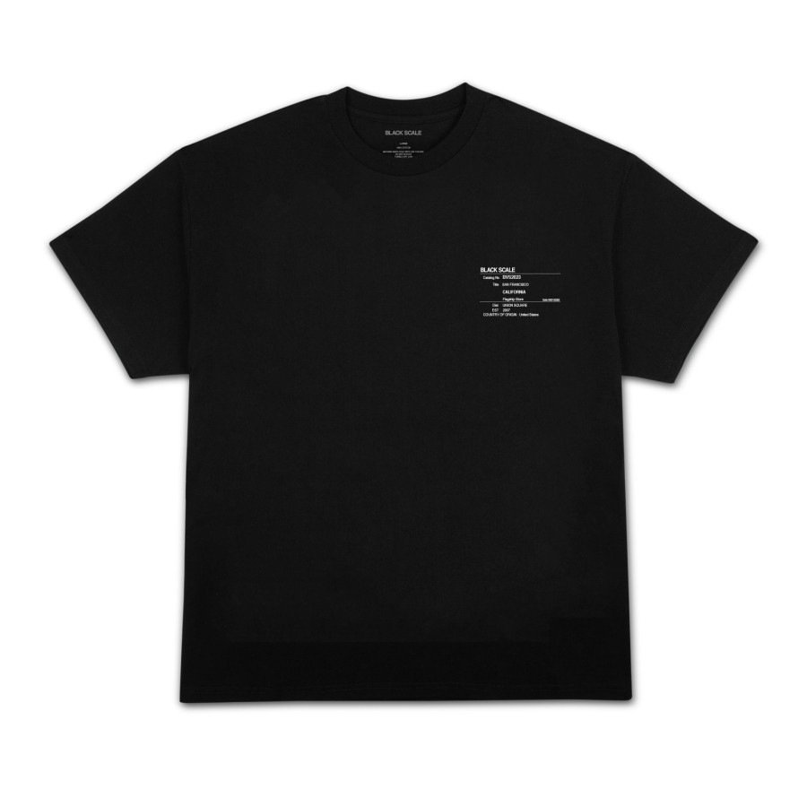 Men Black Scale T-Shirts | Bs Sf Qs Latitude S/S Tee Black