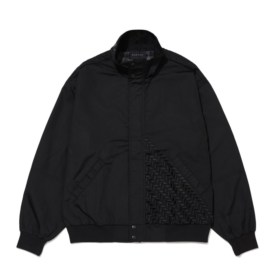 Men Black Scale Jackets | Blvck Crew Racing Jacket Black