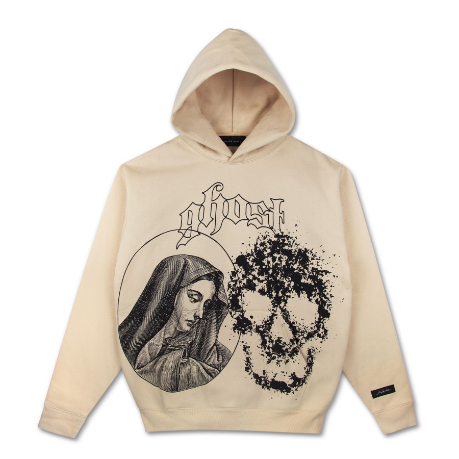 Men Black Scale Sweatshirts | Holy Ghost Hooded Sweatshirt Khaki