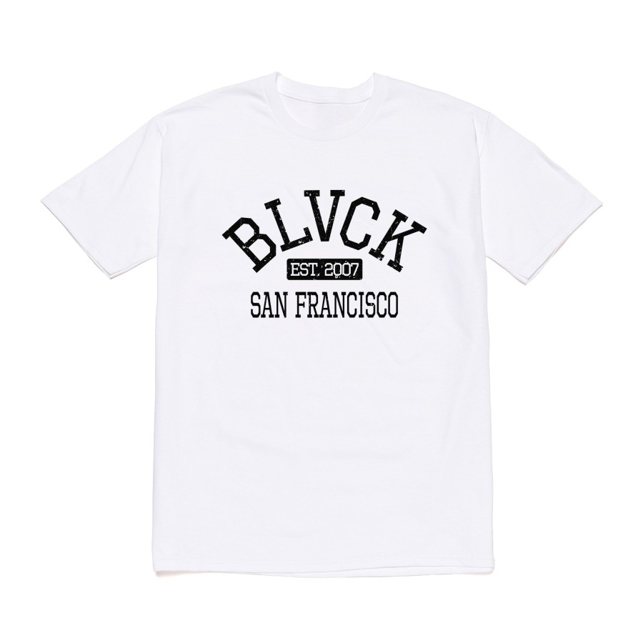 Men Black Scale T-Shirts | Bs Sf Qs Collegiate S/S Tee White