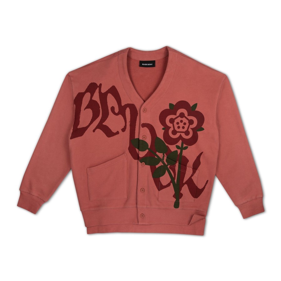 Men Black Scale Sweatshirts | Rose Cardigan