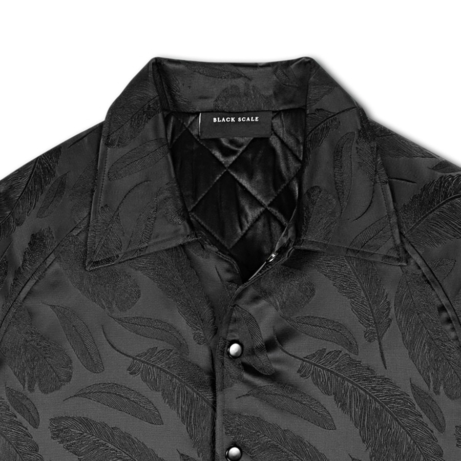 Men Black Scale Jackets | Lake Como Jacket Black