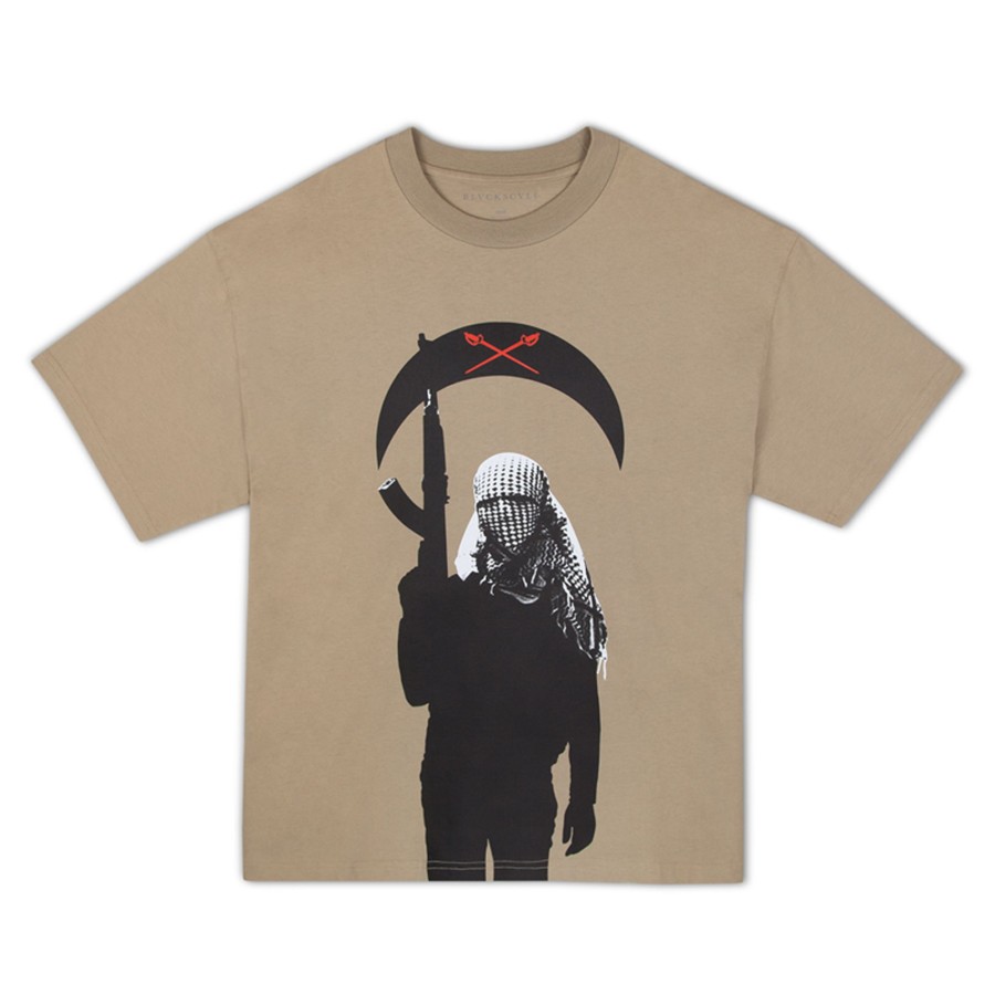 Men Black Scale T-Shirts | Bs X Oitc Revolt C/S S/S Tee Java