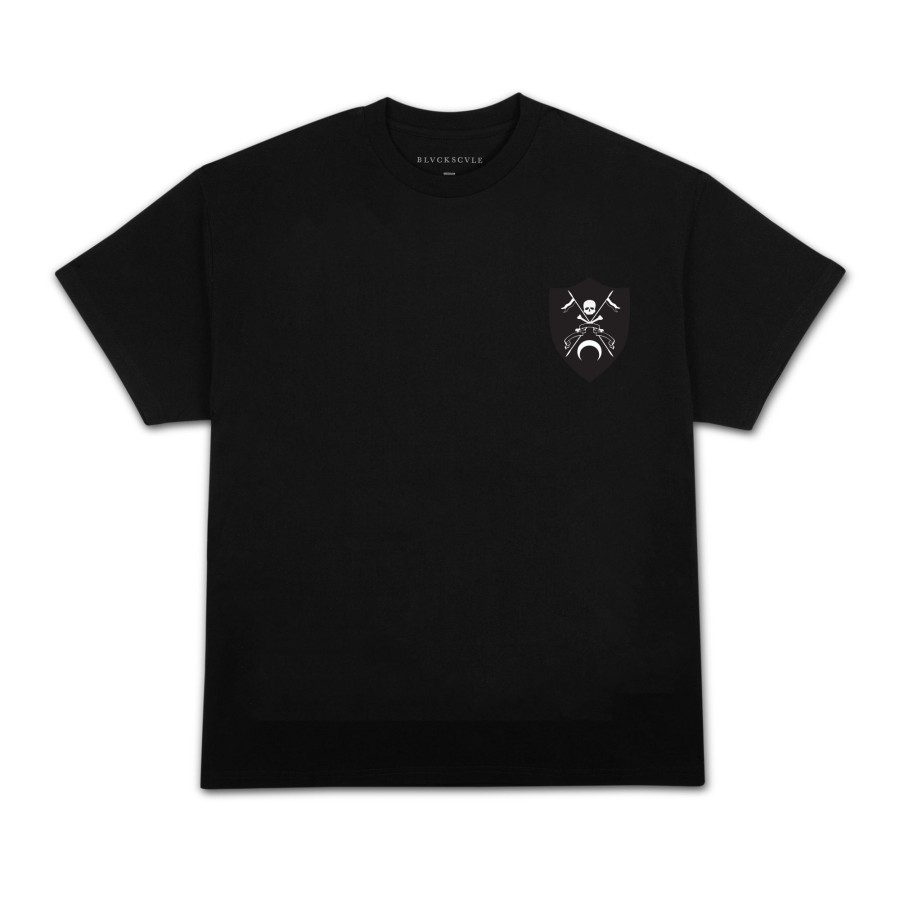 Men Black Scale T-Shirts | Goddess Of War C/S S/S Tee Black